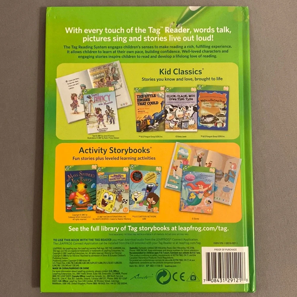 Olivia Leap Frog Tag Hardback Book